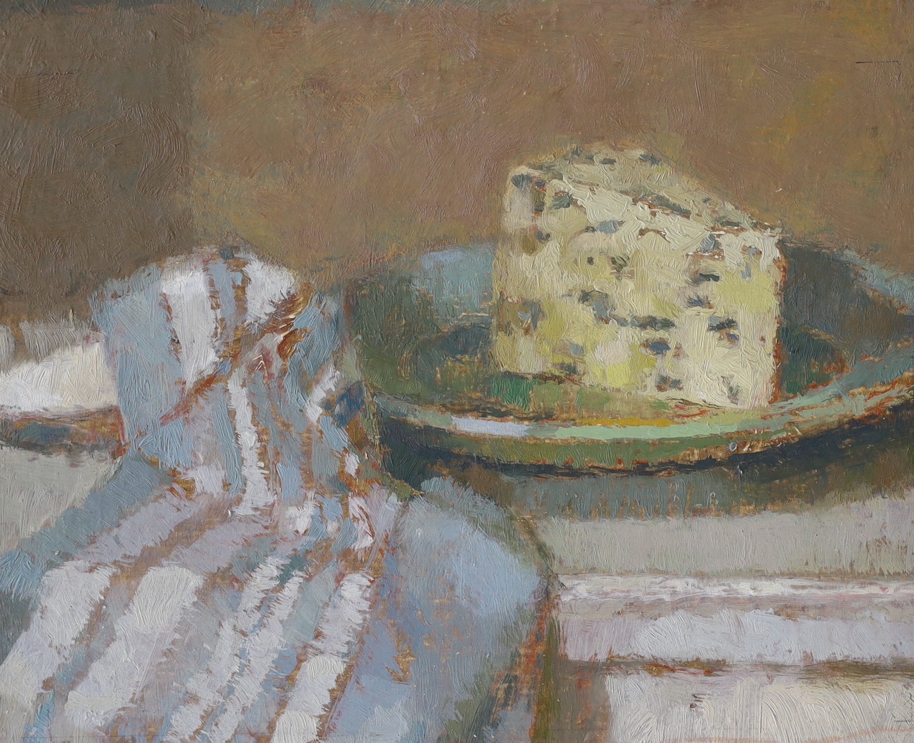 Archibald Sanderson (1900-1971), a group of assorted unframed oils and watercolours including still lifes and topographical studies, largest 30 x 39cm